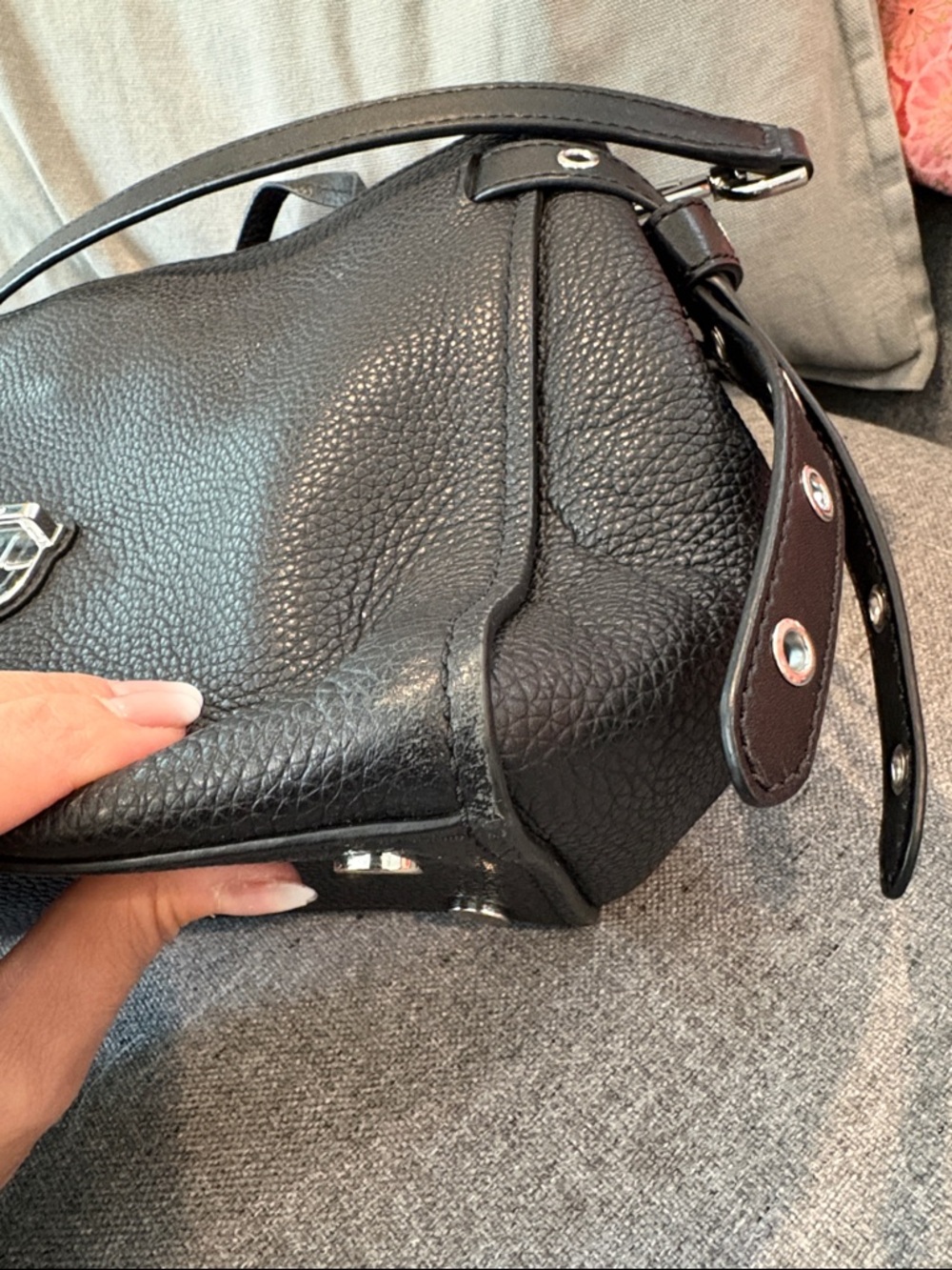 🖤 Michael Kors Black Studded Leather Bristol Satchel 🖤 - Picture 13 of 16
